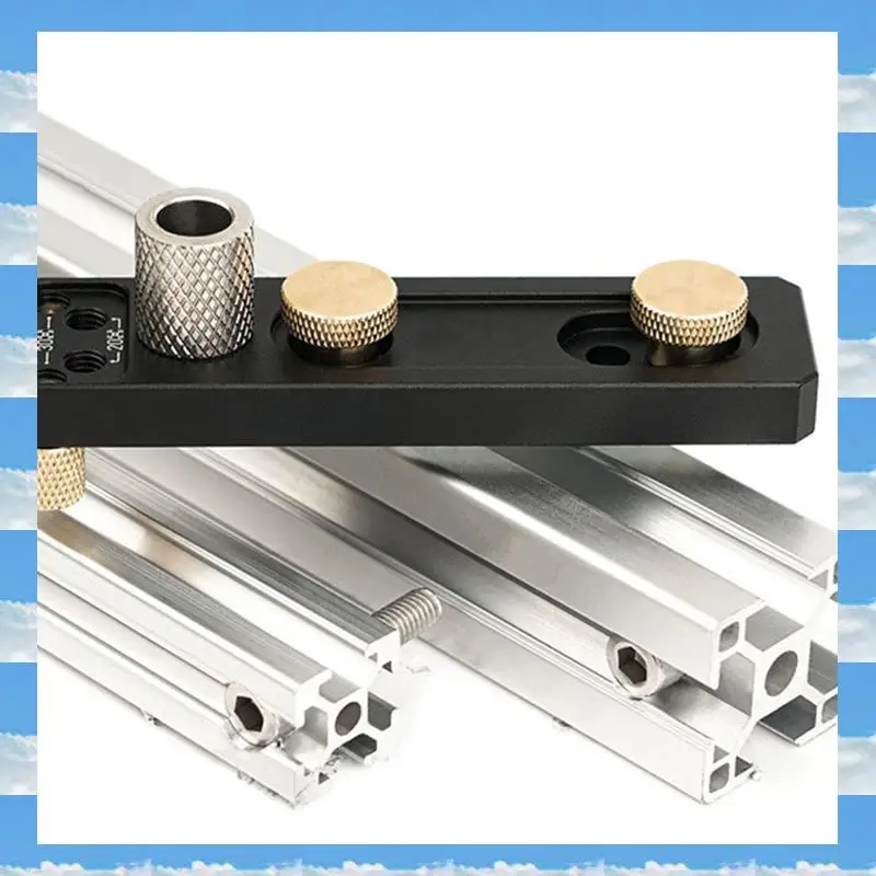 

A11I Track Drill Guide With Sliders Countersunk Step Drill Guide Punch Connection Tool Hole Punching Guide Tools Punch Aid