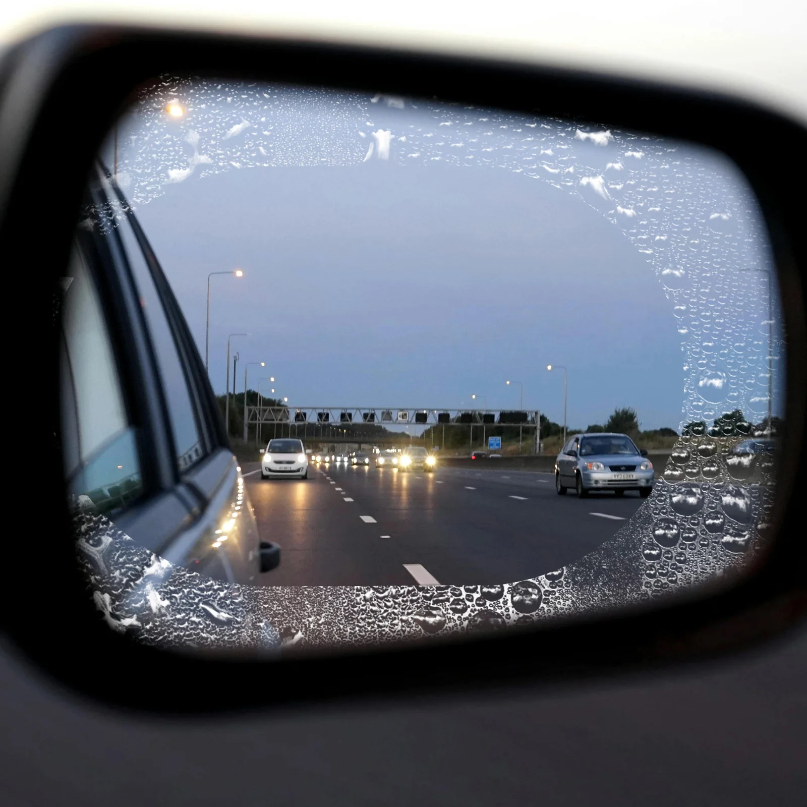 

2Pcs Rearview Mirror Rainproof Film 5.7inchx3.93inch Anti-Fog Waterproof Coating for Car Side Windows Universal Fit Trucks Cars