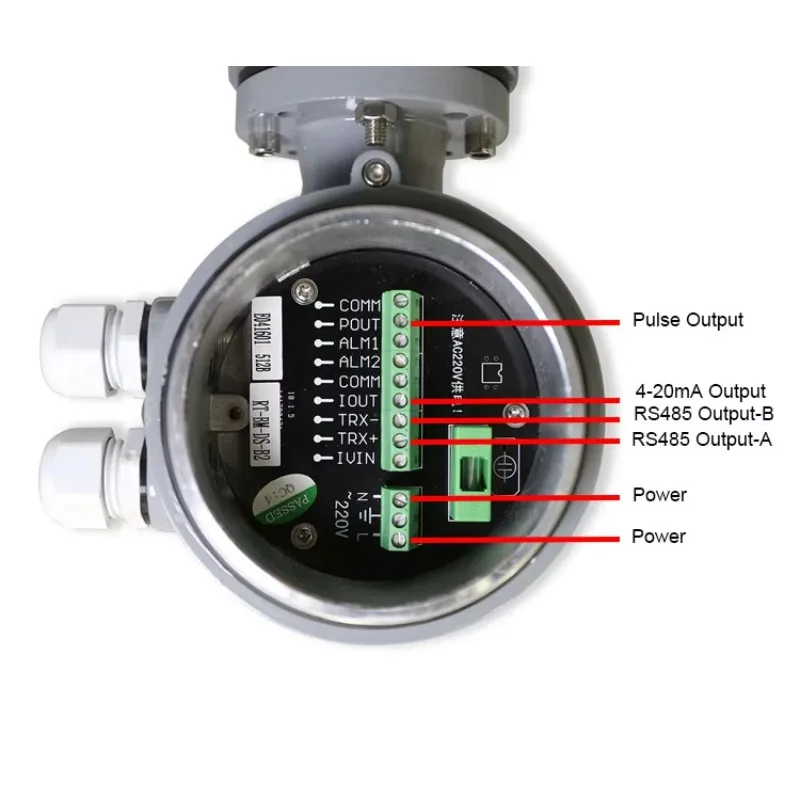SS304 SS316 شفة ذكية على الإنترنت عرض موصل مقياس الجريان الكهرومغناطيسي السائل مع بلوتوث