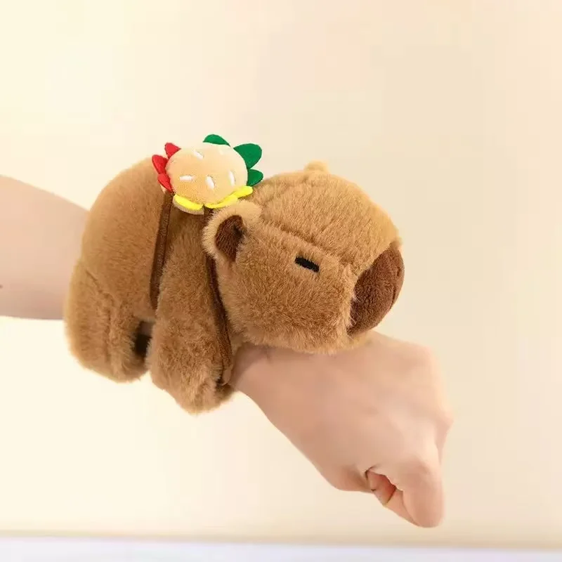 Kawaii الحيوان الباندا كابيبارا الثعلب معصمه أفخم ألعاب الدمى لينة المعصم الفرقة هدايا عيد الميلاد