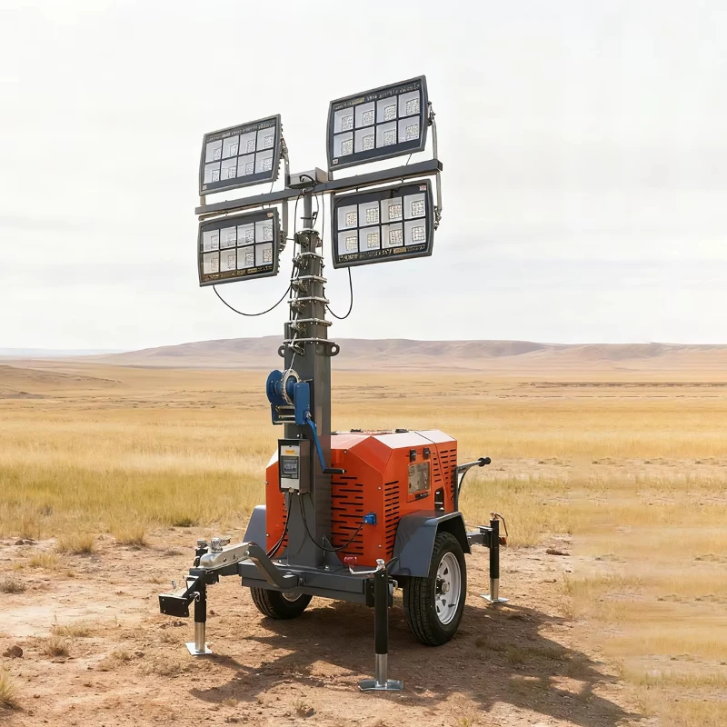 Customized LED Mobile Lighthouse with Diesel Generator for Night Lighting and Outdoor Operations and Road Rescue