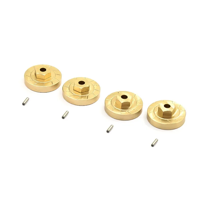 4Pcs Brass Heavy Duty Wheel Hub Combiner for Xiaomi Jimny Xmykc01Cm 1/16 Rc Car Upgrade Parts Accessories