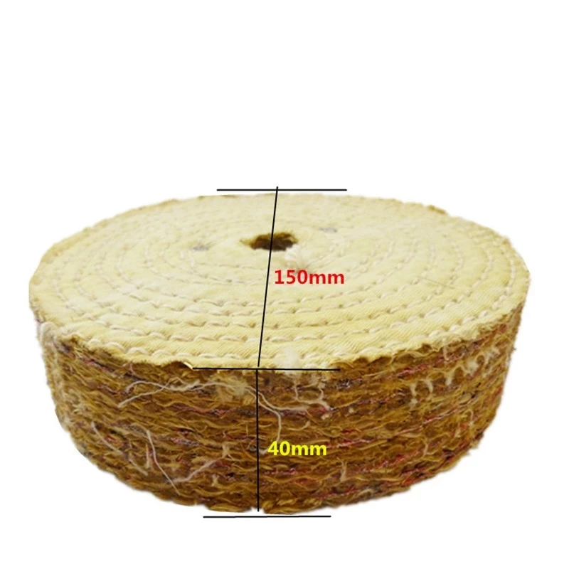 

Сизалевая ткань, 6-дюймовый полировальный круг, полировальная подушечка для нержавеющей стали, абразивные инструменты для полировки металла, буферный вращающийся инструмент Mayitr