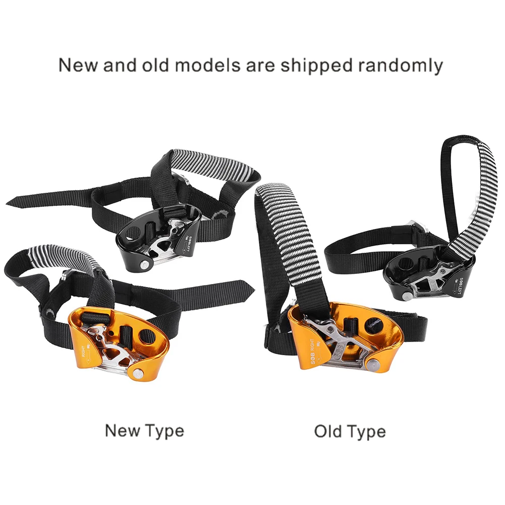 Adjustable Right and Left Foot Riser, Aluminum Magnesium Alloy, Climbing Equipment, Mountaineering and Rescue