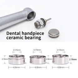 5 Pcs Dental turbine bearing kit For NSK KAVO Stainless Steel Ball High Speed Dental Ceramic Bearing