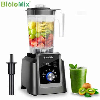 BioloMix 디지털 BPA 무료 2L 자동 프로그램 전문 상업용 믹서기 믹서 착즙기 푸드 프로세서 아이스 스무디 과일