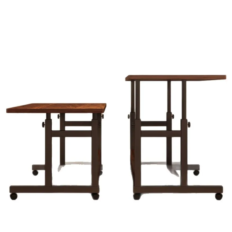 Computer desk removable lifting workbench bedroom home bedside table solid wood core simple learning office small table