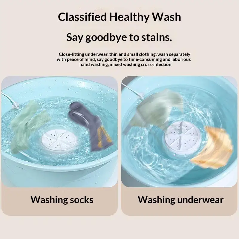 Fruit and Vegetable Washing Machine One-Button Operation Portable Produce Cleaner for Home Kitchen Elder Friendly