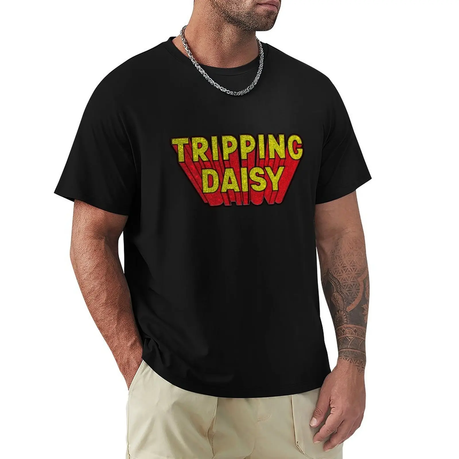 Tripping Daisy Rising Logo T-Shirt Plus Size Solid Color T-Shirt