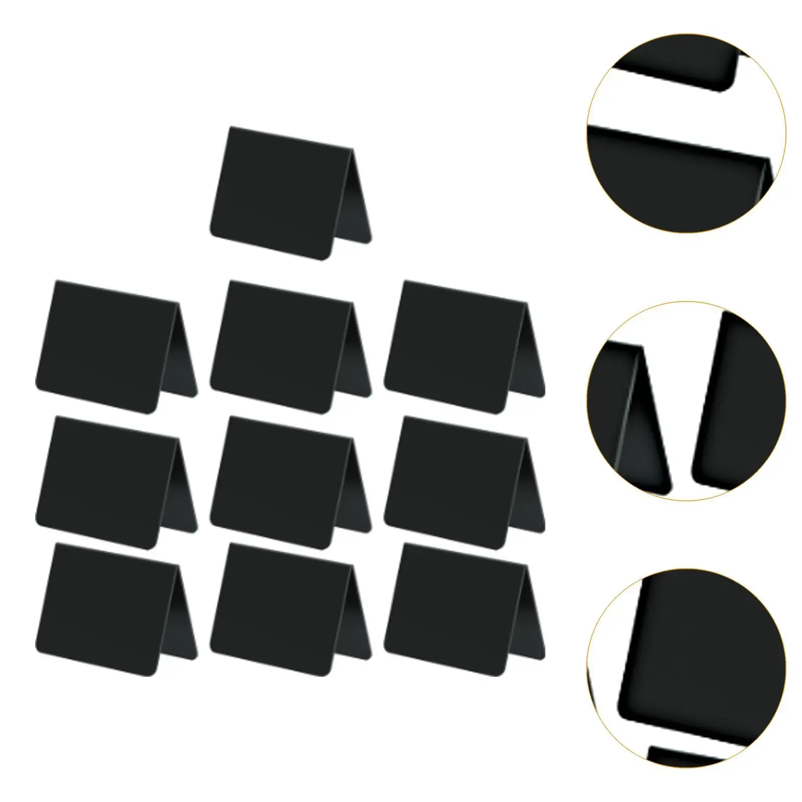 ป้ายกระดานดำอะคริลิคขนาดเล็ก 10 ชิ้น สำหรับตกแต่ง ป้ายแสดงอาหาร ป้ายชื่อ ป้ายราคา สำหรับงานบุฟเฟ่ต์ ร้านเบเกอรี่ ป้ายราคาขายปลีก งานวันเกิด