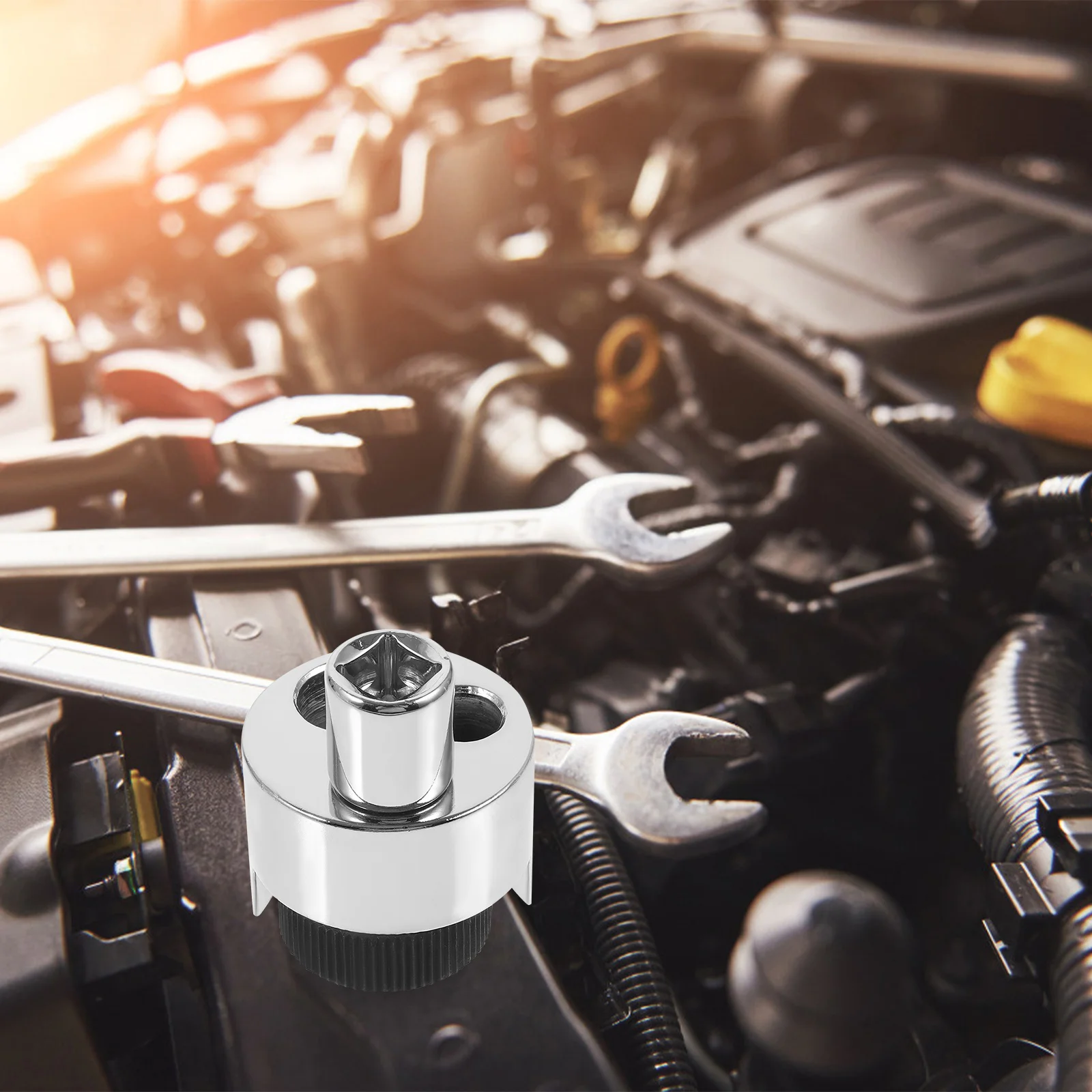 

Extractor Remover Drive Carbon Steel Chrome Plated Three Hole Base Manual Wrench Tool Bolt Removal Small Space