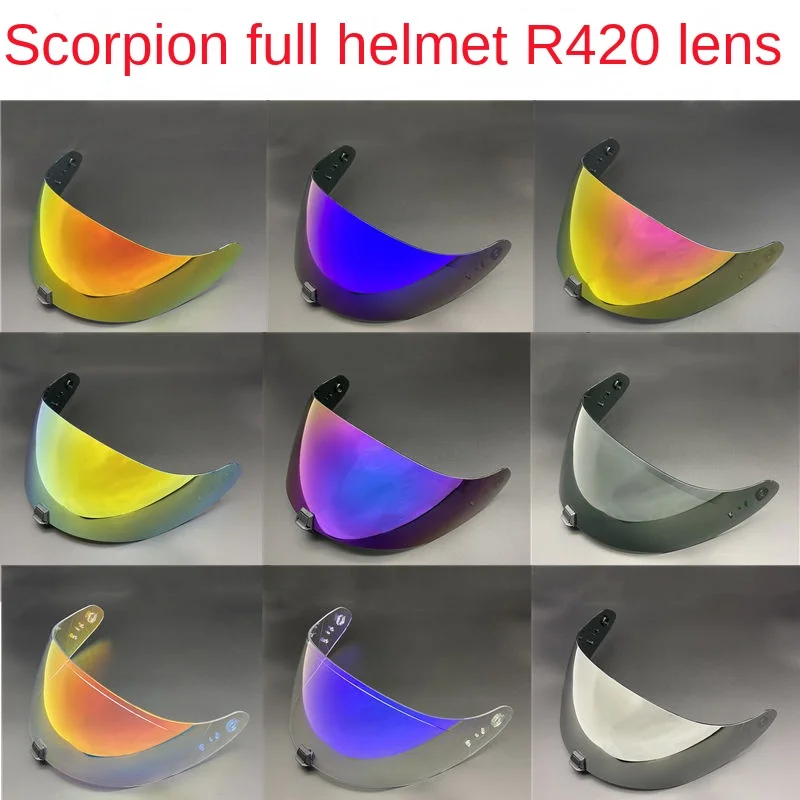 

Scorpion R420 Lens SCORPION EXO-R420 Wind Shield, Sun Protection, Day and Night Universal HD Plating Mirror