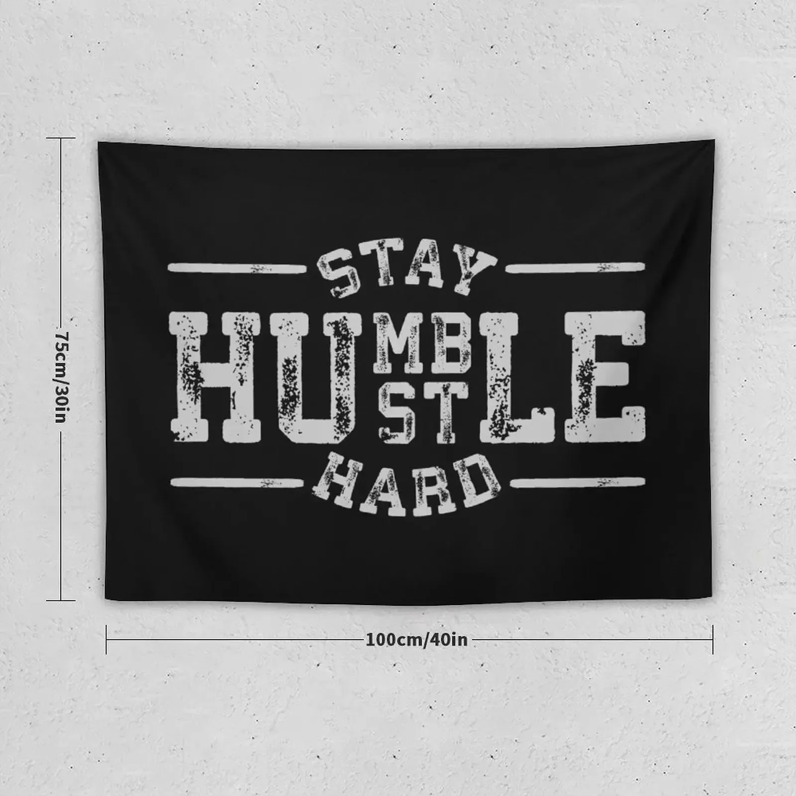 Stay Humble, Hustle Hard Tapestry Kawaii Room Decor Decoration Bedroom House Decor Tapestry