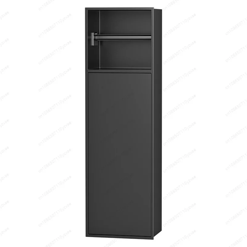JS03-304 Stainless Steel Wall Niche, Hidden Toilet Brush & Paper Holder Bathroom Set