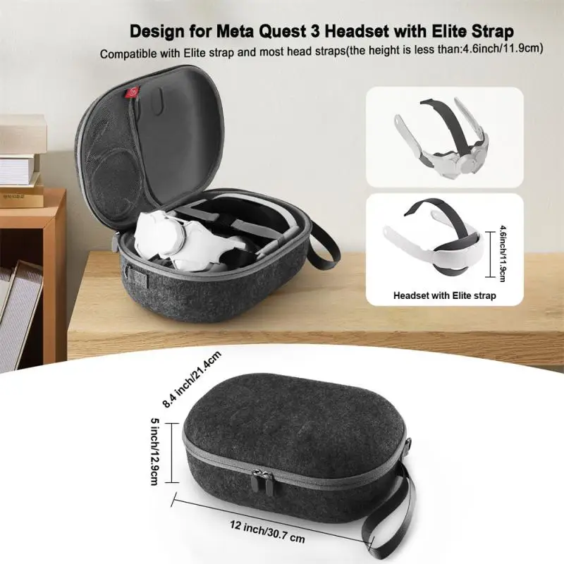 메타 및 오큘러스 퀘스트 2 용 VR 보관 가방, 여행 운반 케이스, 헤드셋 컨트롤러, 하드 휴대용 보호 상자, 퀘스트 2 액세서리