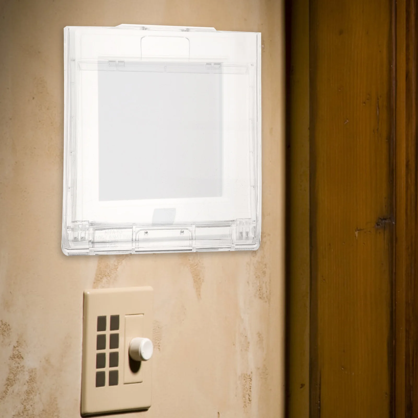 

Doorbell Cover Weatherproof Control Splash Proof Transparent Rainproof Protector Box Doorbell Chime
