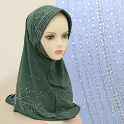 12PCS Khimar Muslim Women Instant Hijab Scarf Amira Overhead Veil Niqab Eid Ramdan Prayer Clothes Islamic Headwrap Shawls Turban