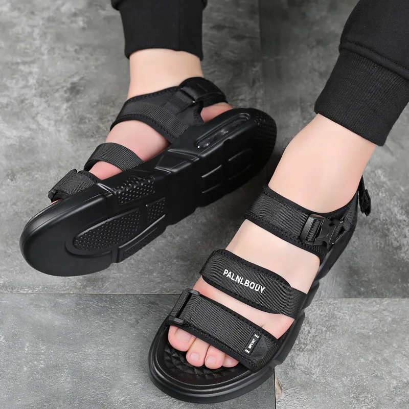 

2026 сандалии высокого качества, мужские модные уличные пляжные удобные повседневные туфли, летние мужские сандалии большого размера, римские сандалии на платформе