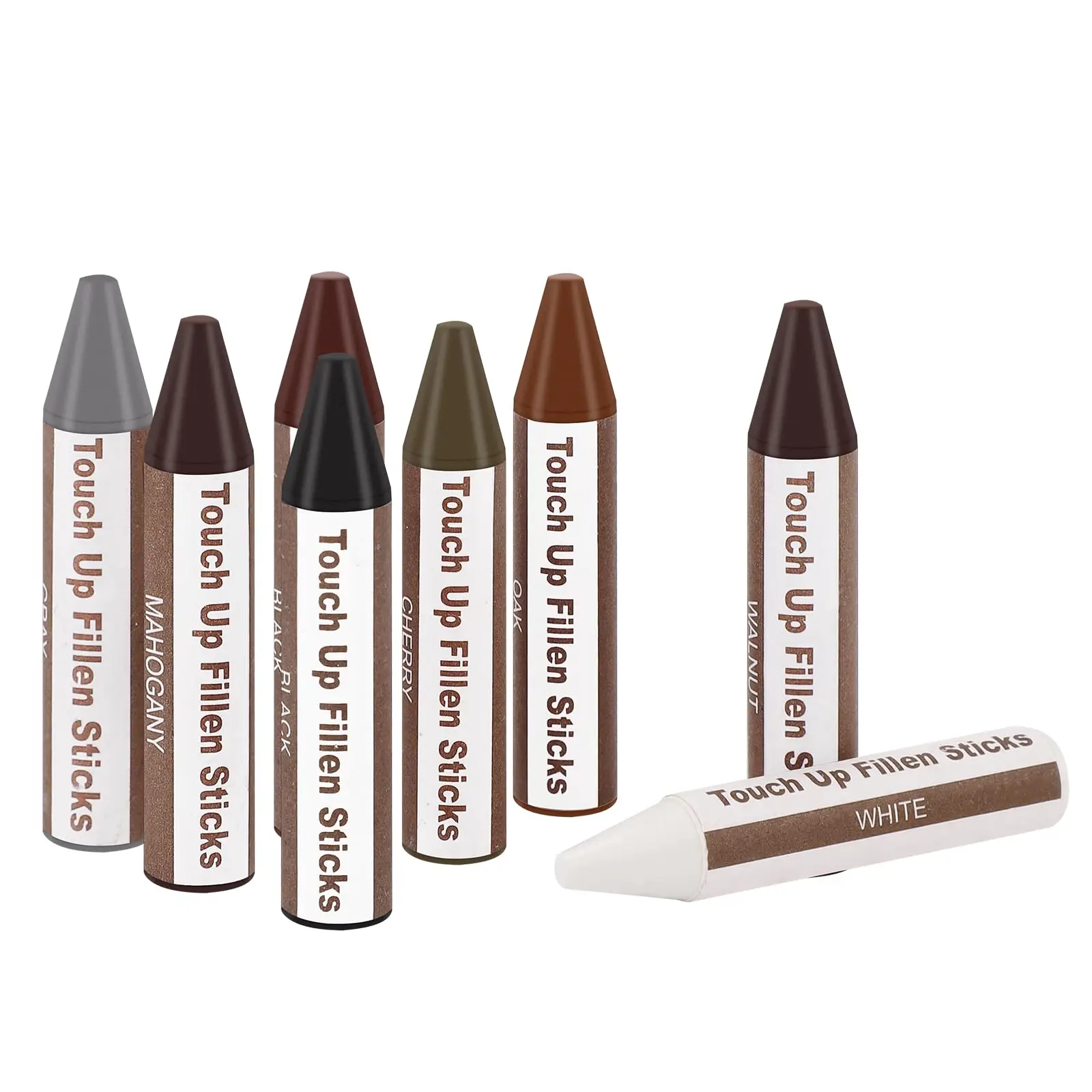 SEISSO 8 ألوان الأثاث الخشبي خدش إصلاح حشو العصي الخشب خدش/دنت/الكراك/مزيل البقع الطباشير لباب الطاولة الأرضية