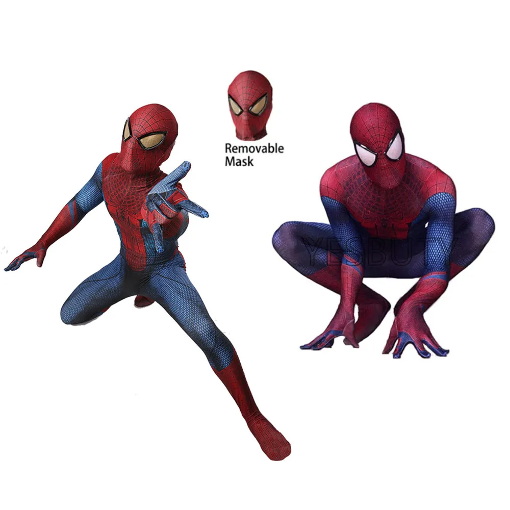 

New amazing Spider Man Cosplay Superhero Spiderman Childen Adult Costume Bodysuit Jumpsuits Halloween Christmas Clothes Onesies