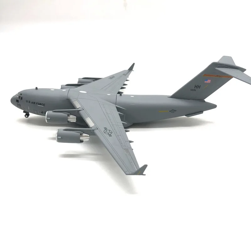 Diecast Alloy Aircraft Aviation C-17 Transport Globemaster III 1:200 Aircraft Model With Display Stand Model Plane Collection