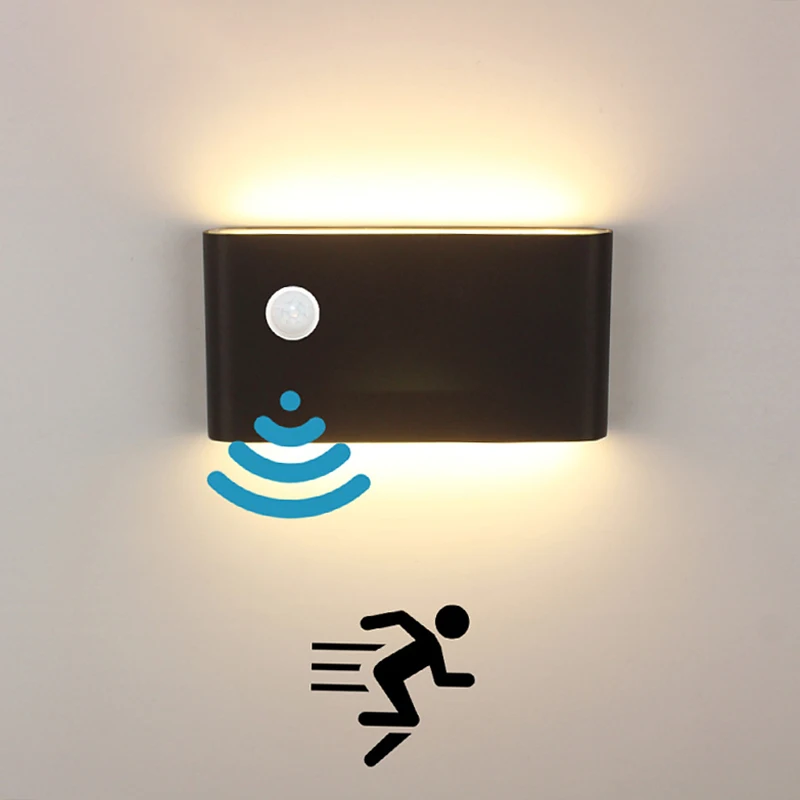 

Уличный водонепроницаемый настенный светильник с датчиком, настенный светильник с датчиком человеческого тела, настенные светильники, алюминиевый индукционный светильник для крыльца, светильник для двора