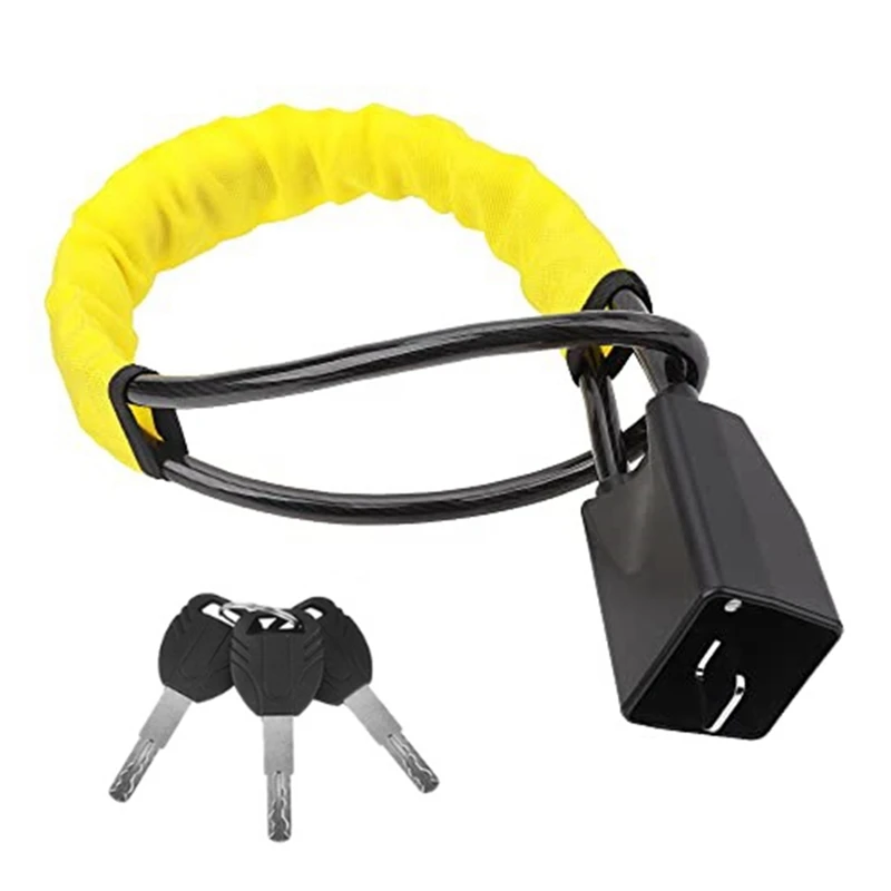 

Car Security Anti Theft Lock Anti-Theft Device Steering Wheel Locks For Car SUV Cart Vehicle Yellow