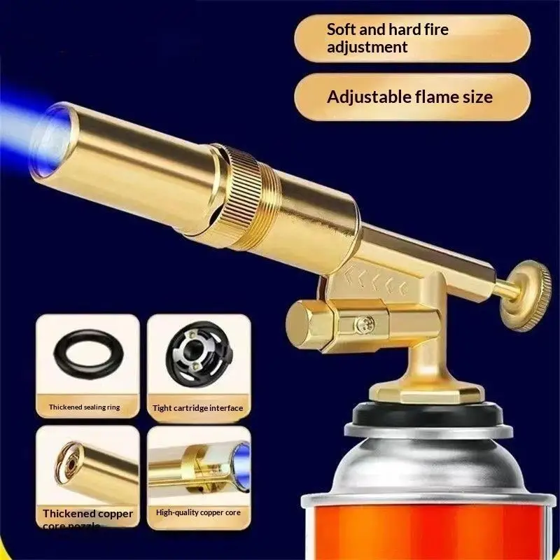 Auto Ignition Gas Torch Welding Flame Blower Burner Brazing Cooking Barbecue Kitchen Baking Tool