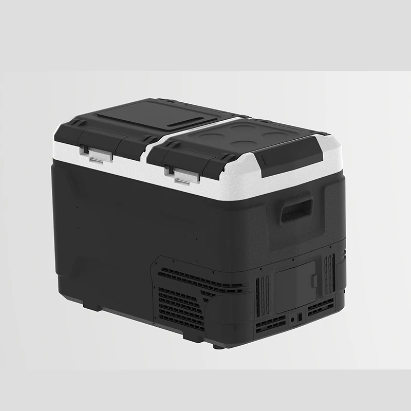 Battery Powered Wheels Car Fridge Freezer Electric Cooler Box Portable Refrigerator for Camping view 6
