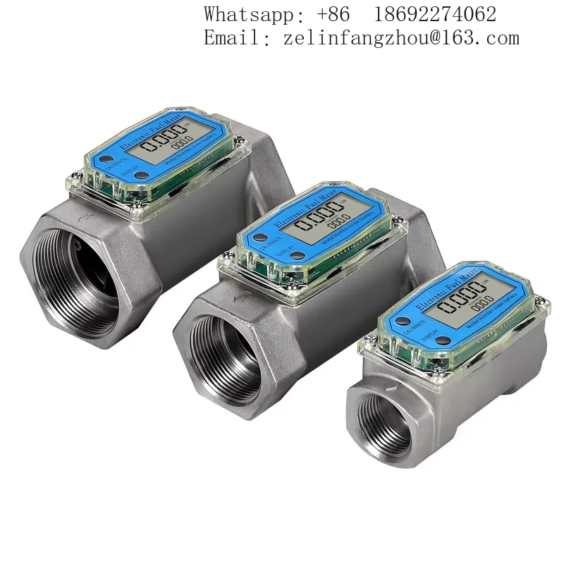 CAVITT Waterproof Aluminum Alloy Turbine Flowmeter 120C High Temperature Digital Fuel Oil Flow Meter Industrial Use Pro