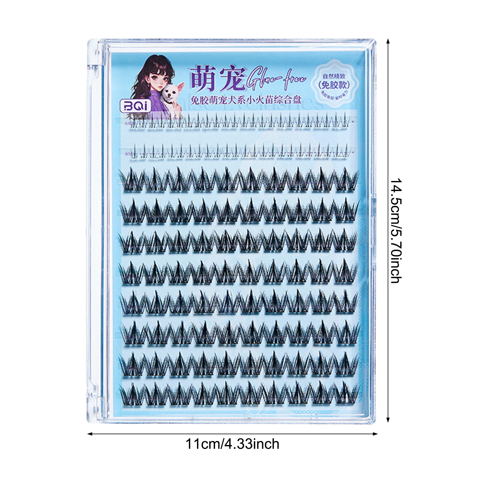 接着剤不使用のつけまつげふわふわシングルクラスターまつげエクステンションひまわりデイリーラッシュ韓国スタイルナチュラル偽まつげ