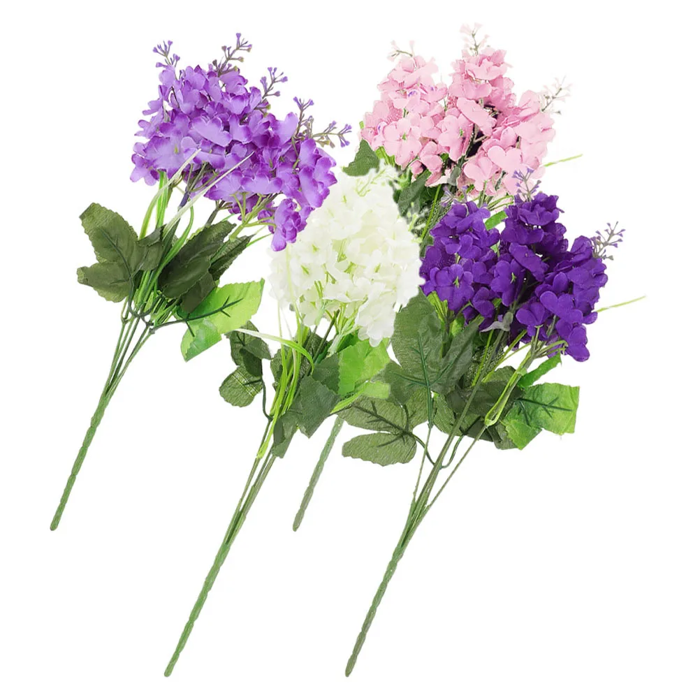 

4pcs Artificial Flower Branches Long Stems Fade Resistant Decorative Flowers For Wedding Office Outdoor Vase Arrangement Faux