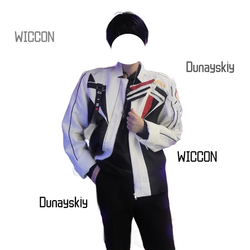 أزياء الحب والعميق Xia Yizhou Caleb التأثيرية Heartward Voyage Ver. سترة راكب الدراجة النارية، ملابس يومية للمناسبات الموسمية