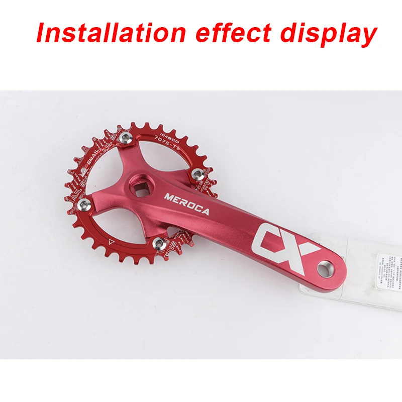 SNAIL 104BCD MTB Chainring Round Narrow Wide Ultralight Mountain Bike 32T 34T 36T 38T 40T 42T Crankset Tooth 104BCD Chainwheel