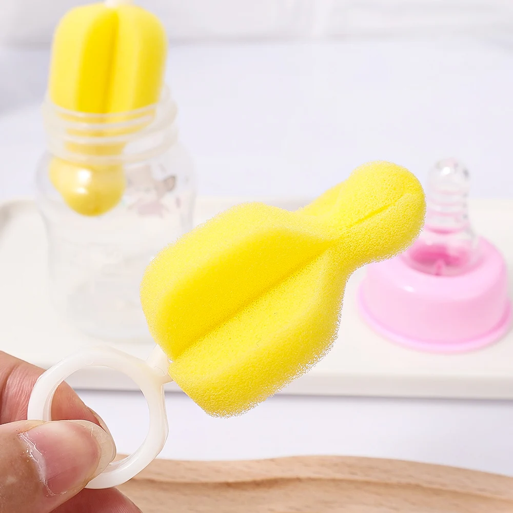 10/5/3/1pcs Sponge Nipple Brush 360 Degree Rotating Cleaning Brush Baby Pacifier Brushes Nipples Bottle Washing Cleaner Tools