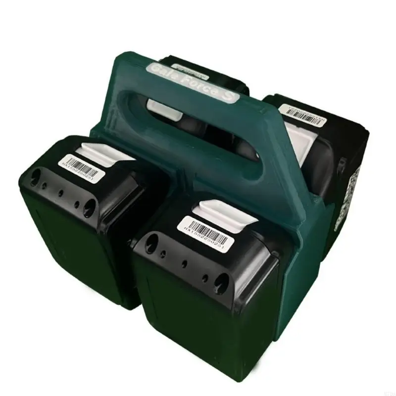 M7DA Compact 18V Battery Storage Rack Organizadores plástico prático possuem 4 6 células Secure Tool Acessory