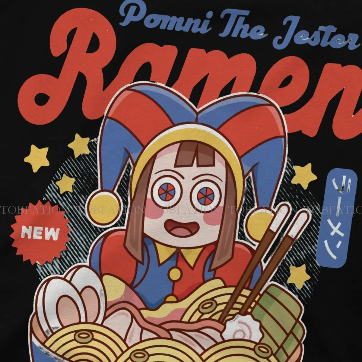 The Amazing Digital Circus Pomni The Jester Ramen T Shirt Teenager Alternative High Quality Tshirt Loose O-Neck Streetwear