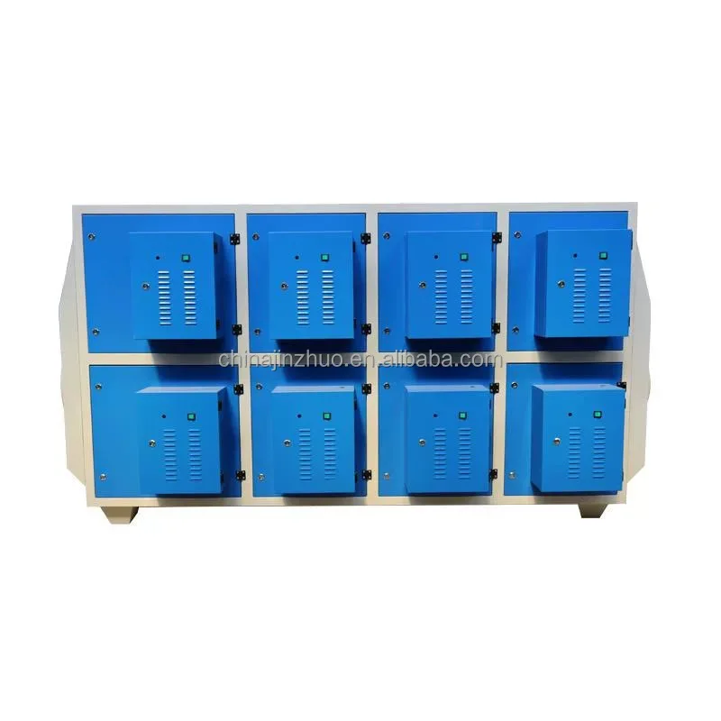 Plasma Fume Purifier Commercial Kitchen Ventilation Indoor Air Purifier 99.9% Efficiency Smoke Gas Oil Scrubber 2.5kW Power