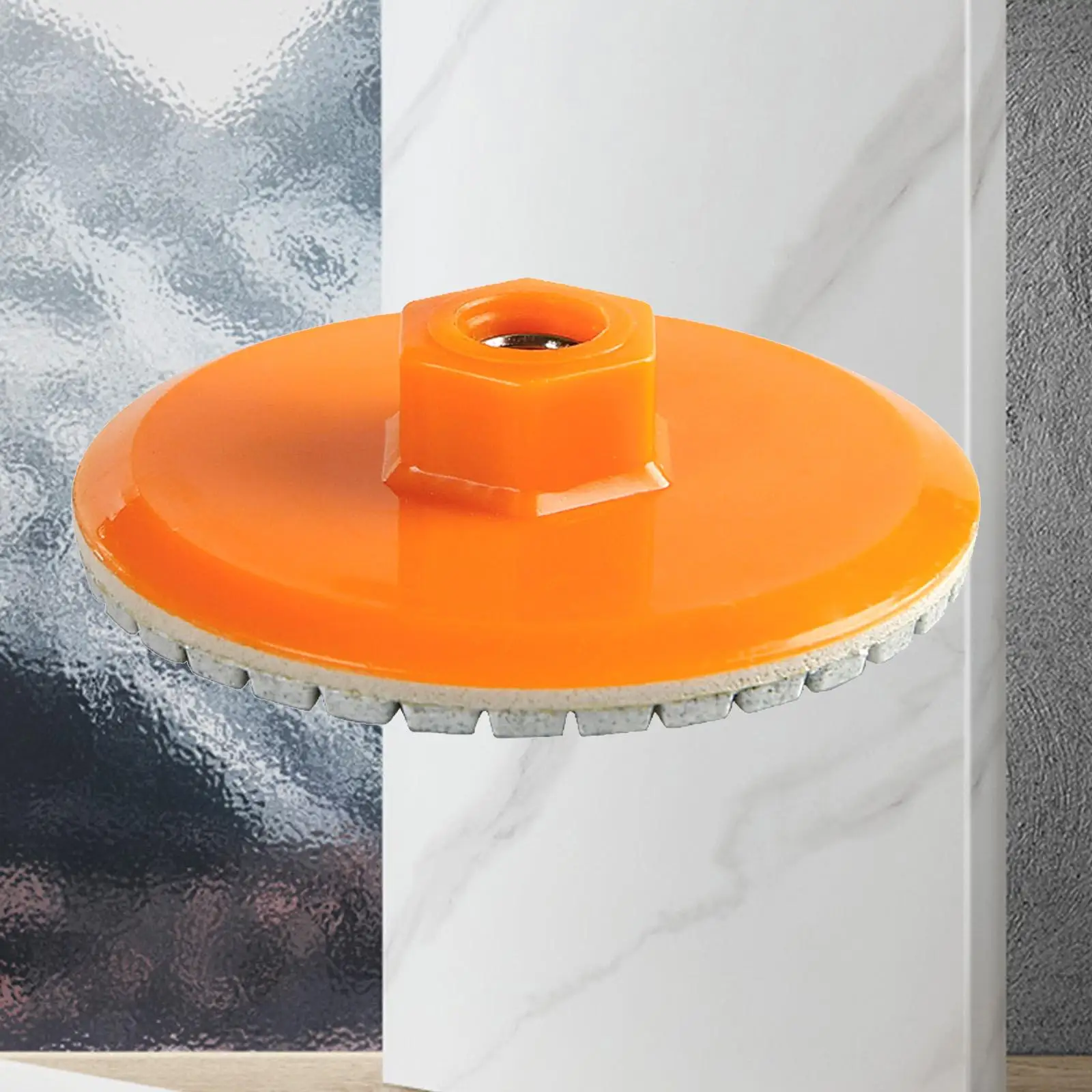 8cm Angle Grinder Grinding Wheel Disc Brazed Grinding Disc Convenient Assemble Accessory,M10 Thread Polishing Pad for Masonry