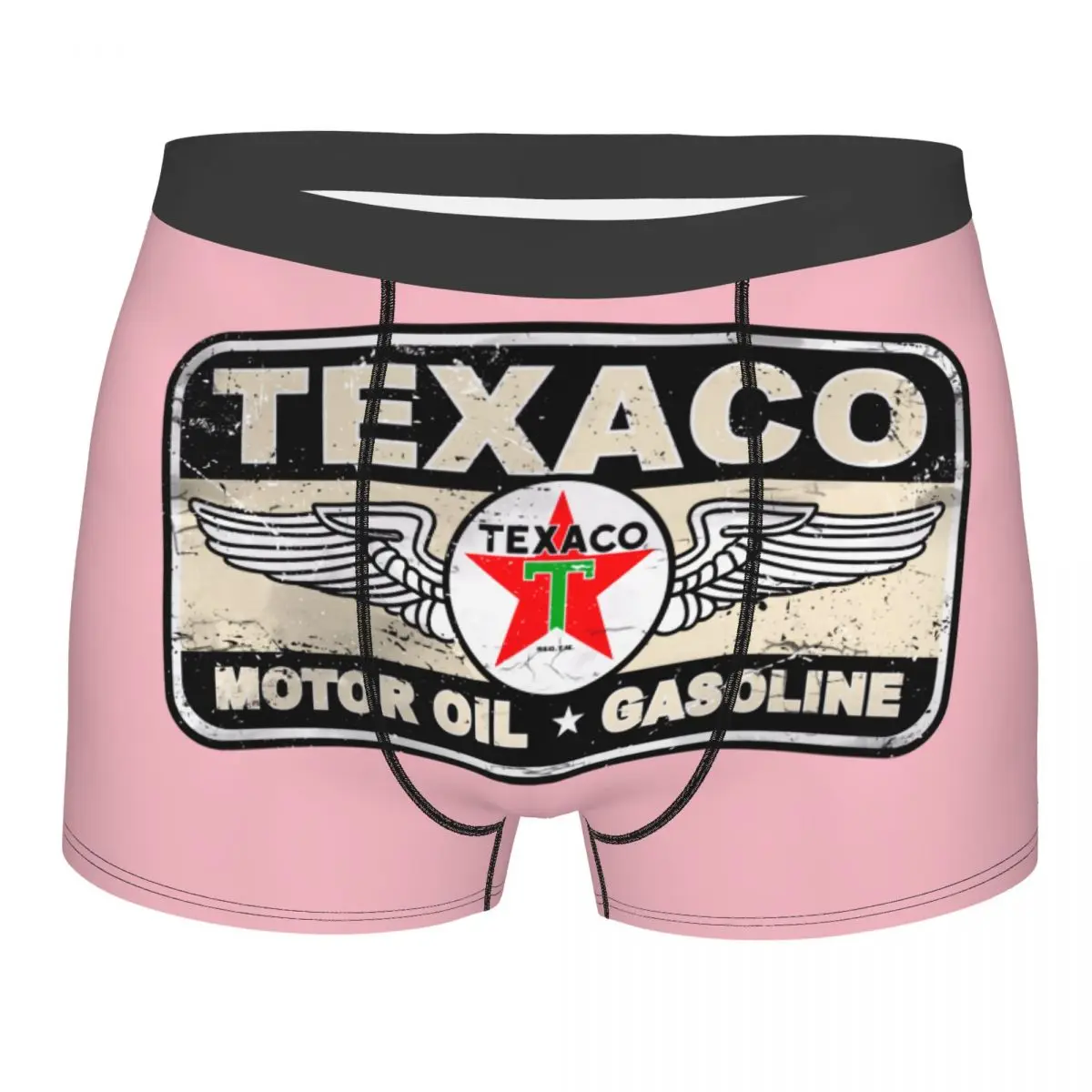 Custom Male Cool Vintage Texaco Sign Underwear Boxer Briefs Soft Shorts Panties Underpants