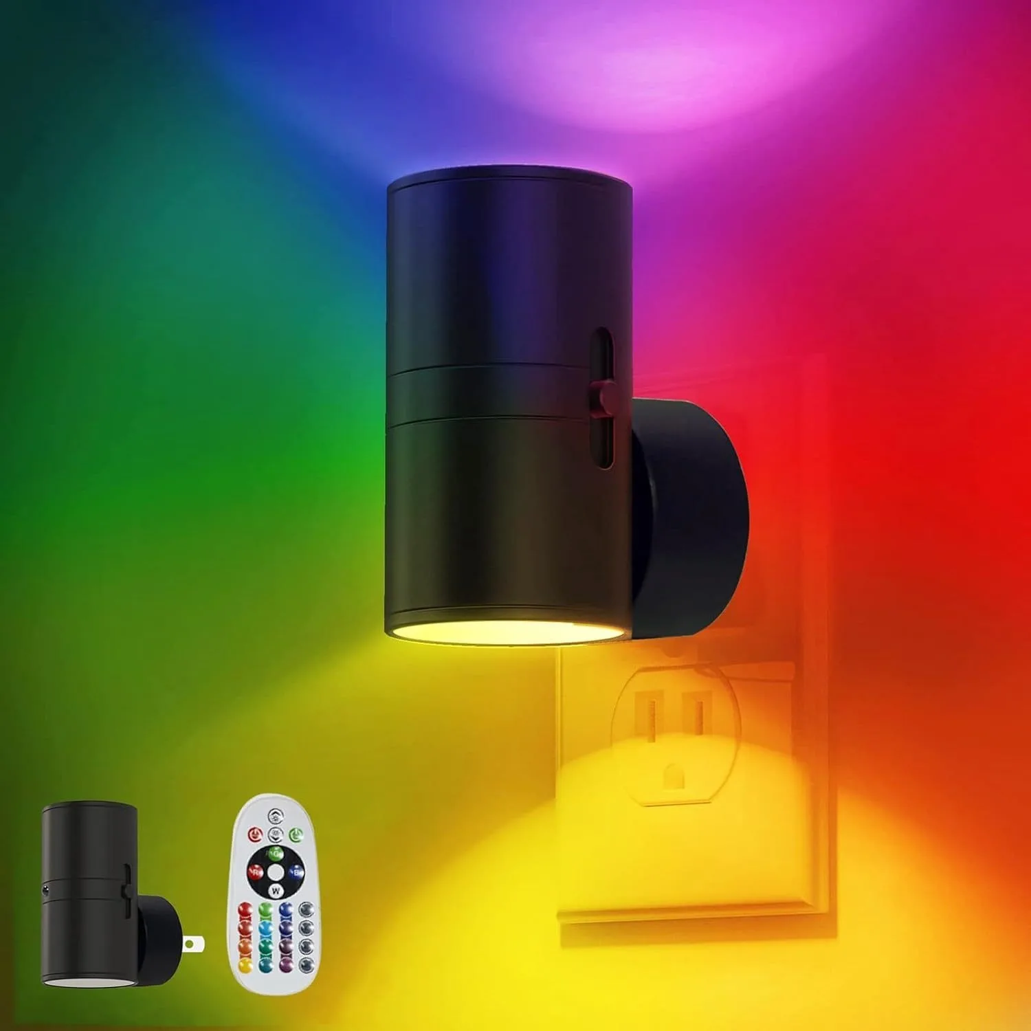 

Modern RGB Night Light Wall Hanging Lamp LED Wall Light Living Room Bedroom Wall Lamps for Bedroom Bedside Home Decor