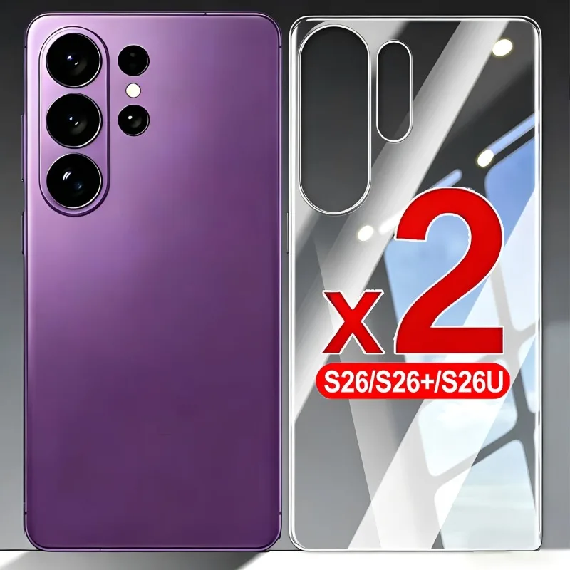 2/1PCS Tempered Glass Screen Protector 9H Hardness Back Films for Samsung Galaxy S26 Ultra Plus Scratch-proof HD Clear Covers