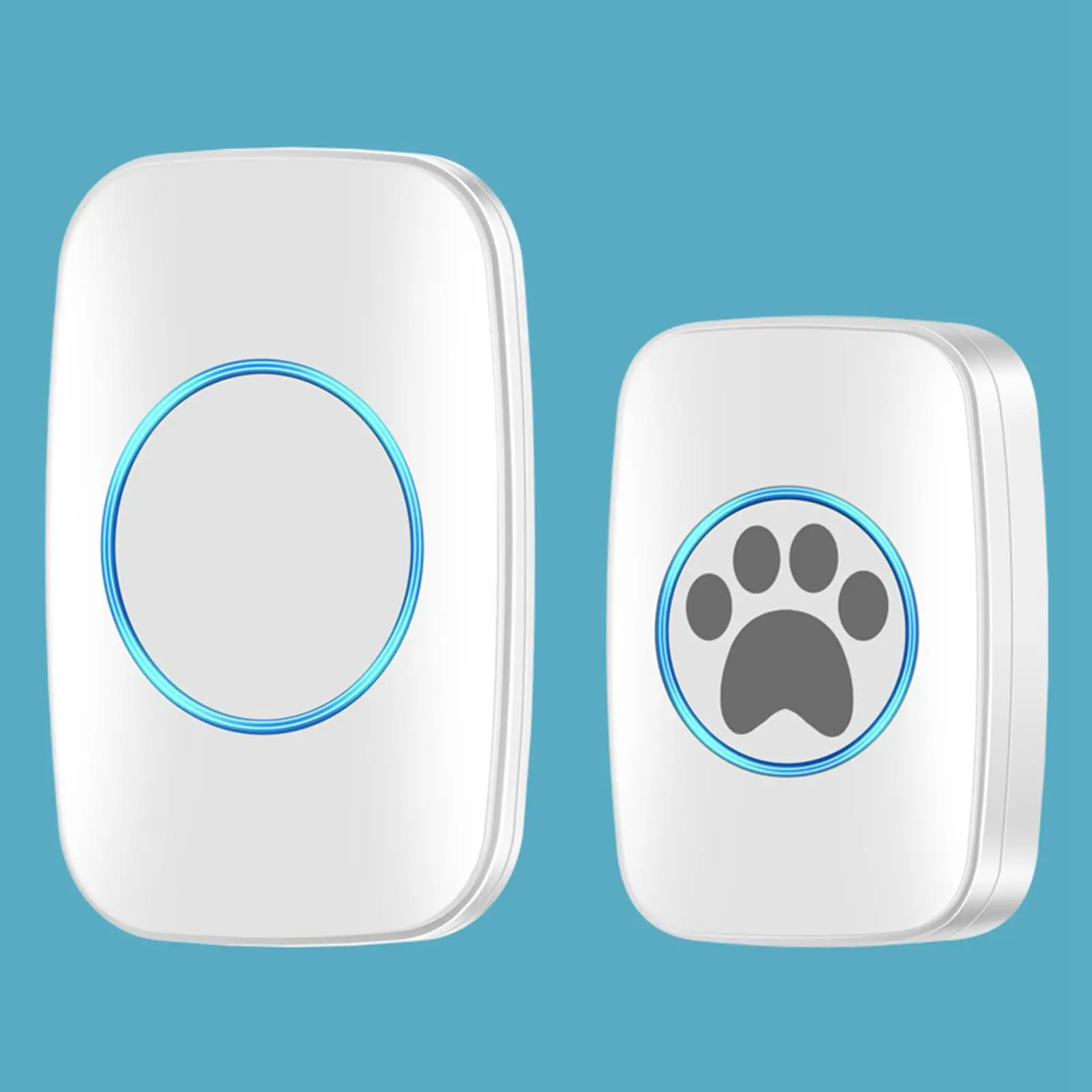 Wireless Dog Door Bell IP44 Waterproof LED Indicator Easy Installation Touch Button for Communication Potty Training Go Outside
