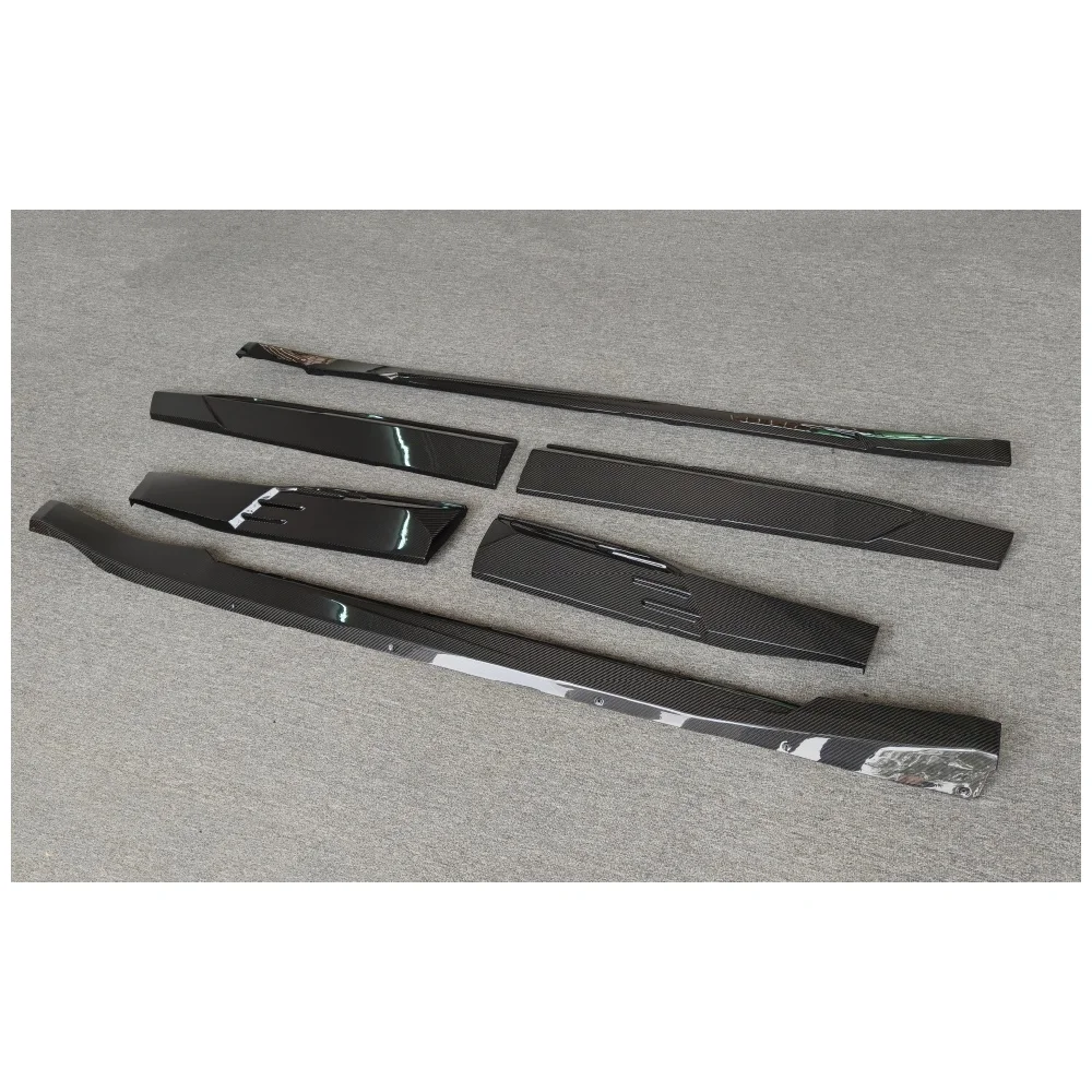 New Side Edge Design Car Small Surround Kit for XM Modified LD Style Dry Carbon Fiber Side Skirt Body Kit