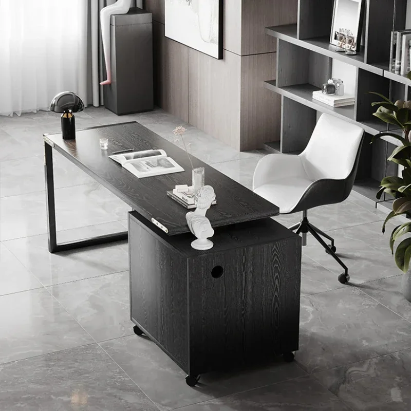 Desk Light Luxury Modern Study Living Room Household Solid Wood Desk Strip Computer Table