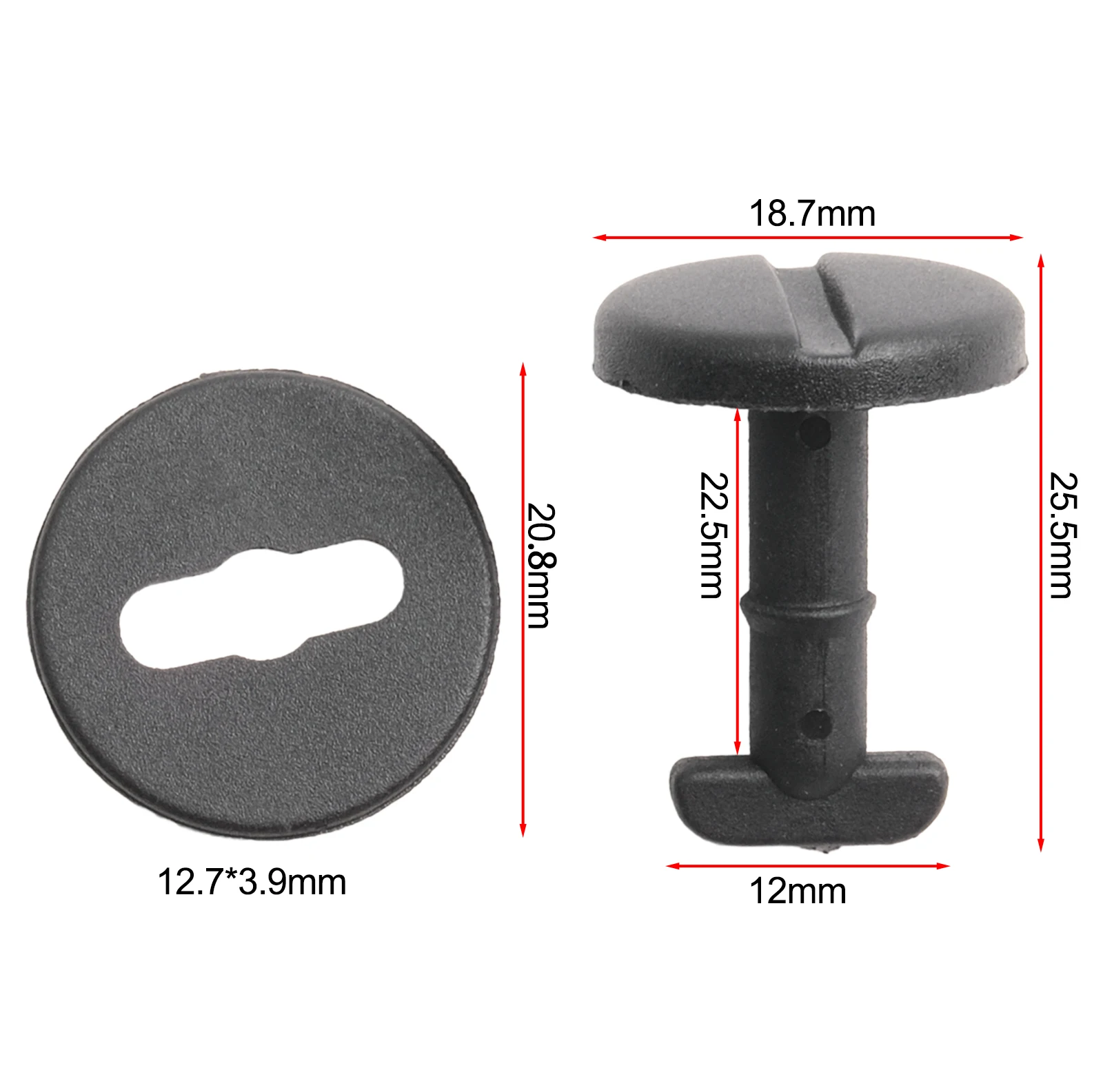 

10PC For Bmw E36, E46, E38 E39 Carpet Fixing Buckle Automotive Parts Screw Foot Pad Clip Bolt Interior Automobile Accessories