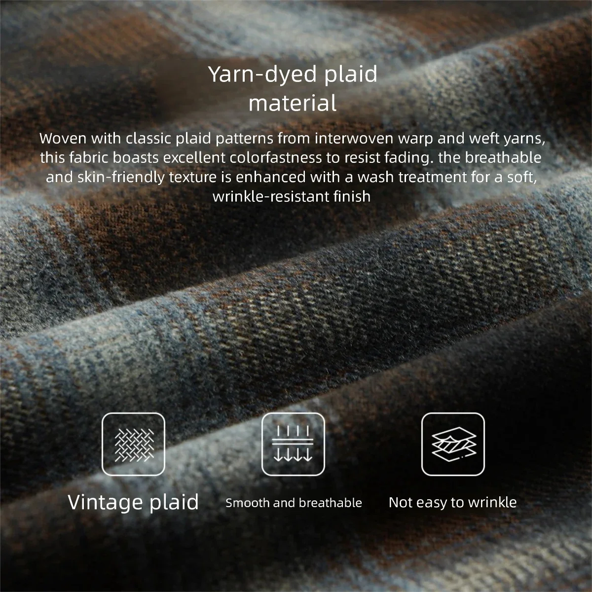 OLrain Women's Plaid Shirt 2025 Autumn New Arrival Casual Vintage Loose-fit Long-sleeve Turn-down Collar Shirt Tops O57QC001152