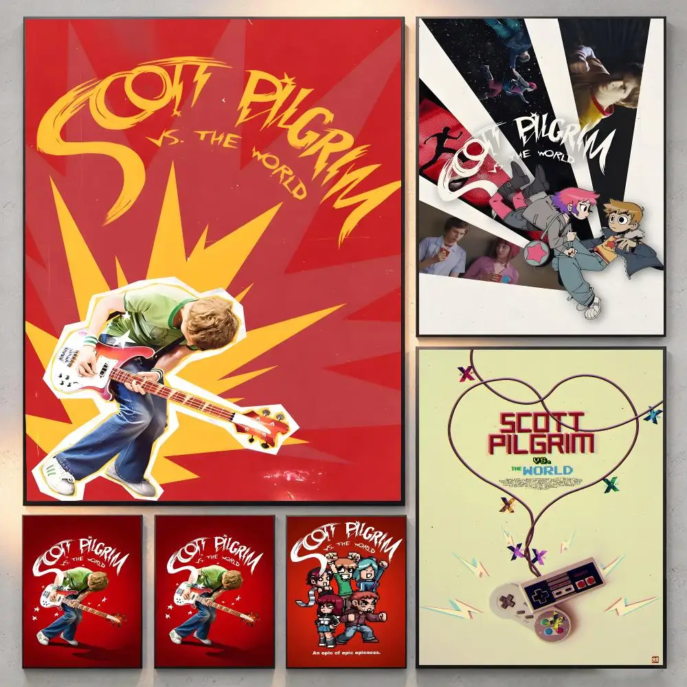 Film Comedy Scott Pilgrim Vs The World Poster Current Style Home Wall Art & Sleek Living Space Accents