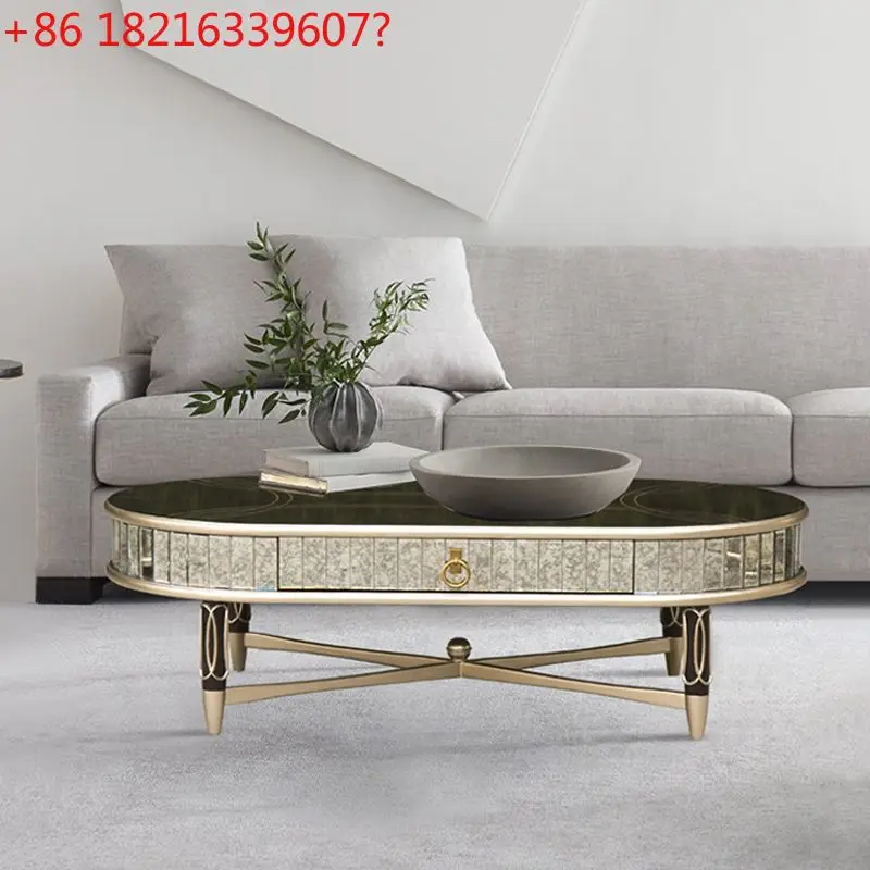 

Легкий роскошный журнальный столик, размер квартиры, гостиной, бытовой маленький чайный столик