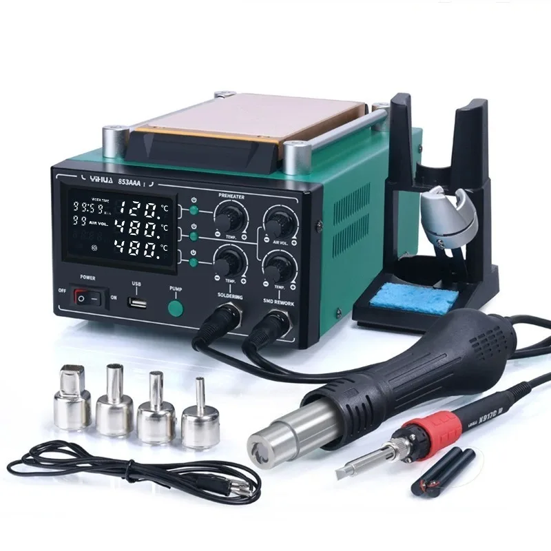 853AAA II Screen Separator Preheating Repair Desk Hot air Gun Welding Desk 3-in-1 Screen Splitter